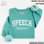 Speech Therapy Comfort Colors® Sweater, Speech Therapist Sweatshirt, Special Education, Gift For Therapist