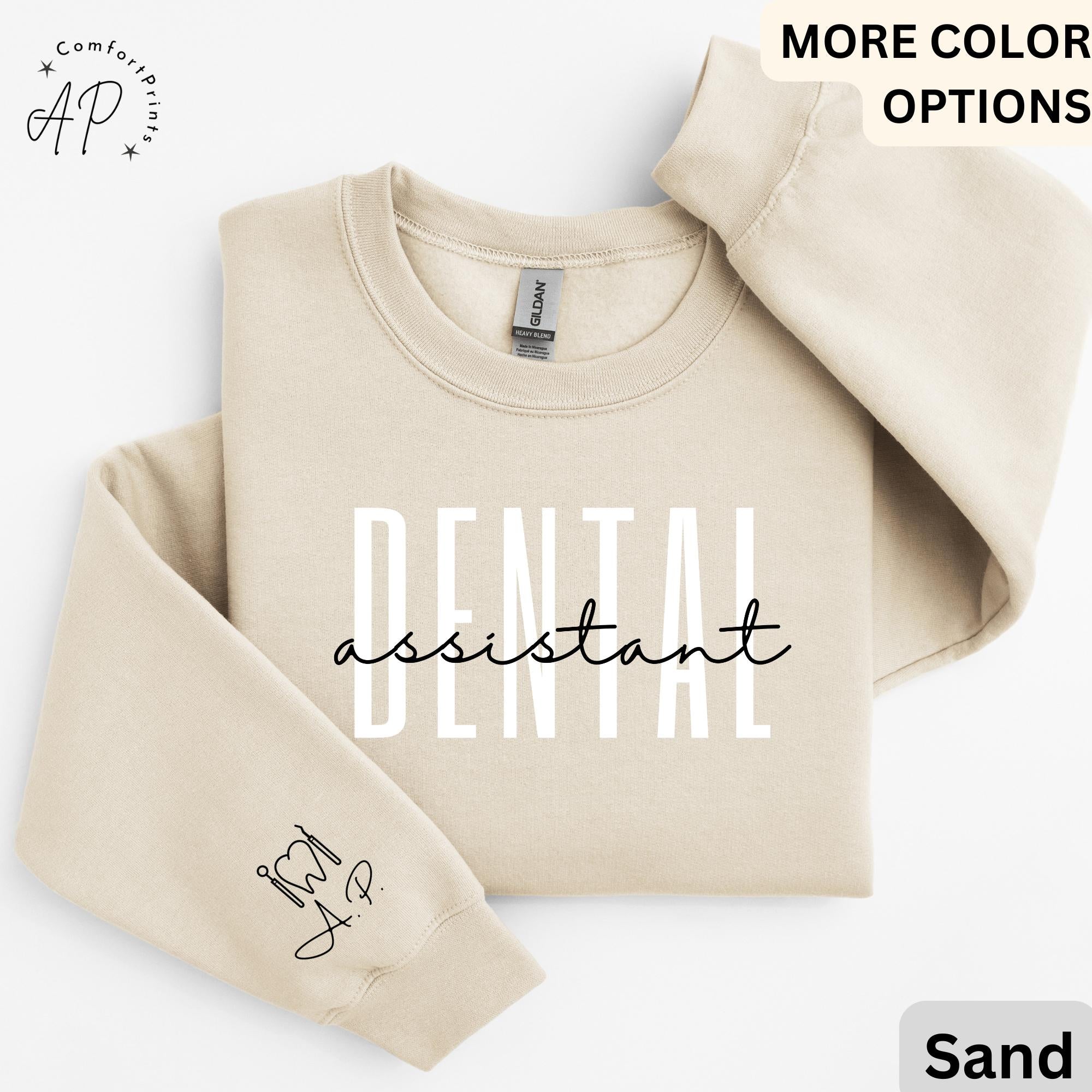 Dental Assistant Sweatshirt, Personalized Dental Assistant Sweater, Dental Hygiene Graduation Hoodie, RDH Dental Gift