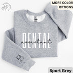 Dental Assistant Sweatshirt, Personalized Dental Assistant Sweater, Dental Hygiene Graduation Hoodie, RDH Dental Gift