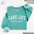 Personalized Lake Life Sweatshirt, Custom Lake House Sweater, Lake Vacation Shirt, Gift for Travel Lover