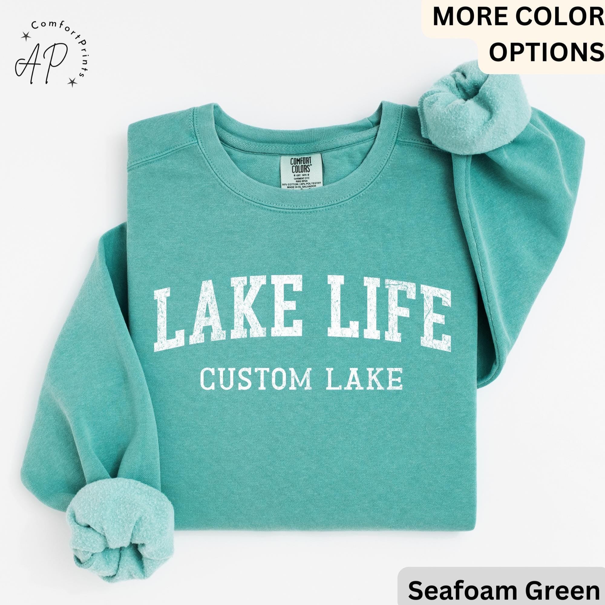 Personalized Lake Life Sweatshirt, Custom Lake House Sweater, Lake Vacation Shirt, Gift for Travel Lover