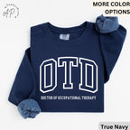 Doctor of Occupational Therapy Comfort Colors® Sweater, OTD Sweatshirt, Occupational Therapy, Gift for Occupational Therapist