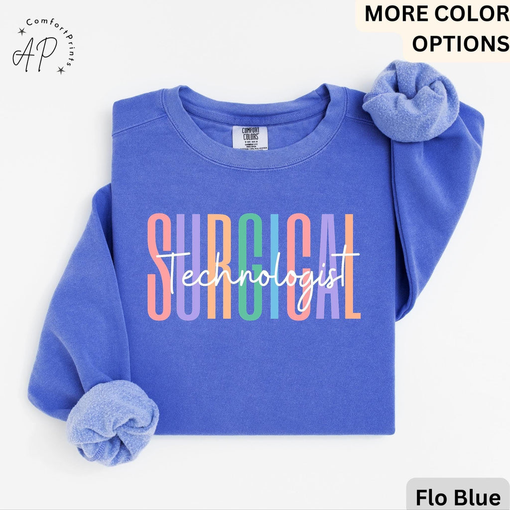 Surgical Technologist Comfort Colors® Sweater, Surgical Tech Sweatshirt, Gift for Surgical Tech Grad, Scrub Tech