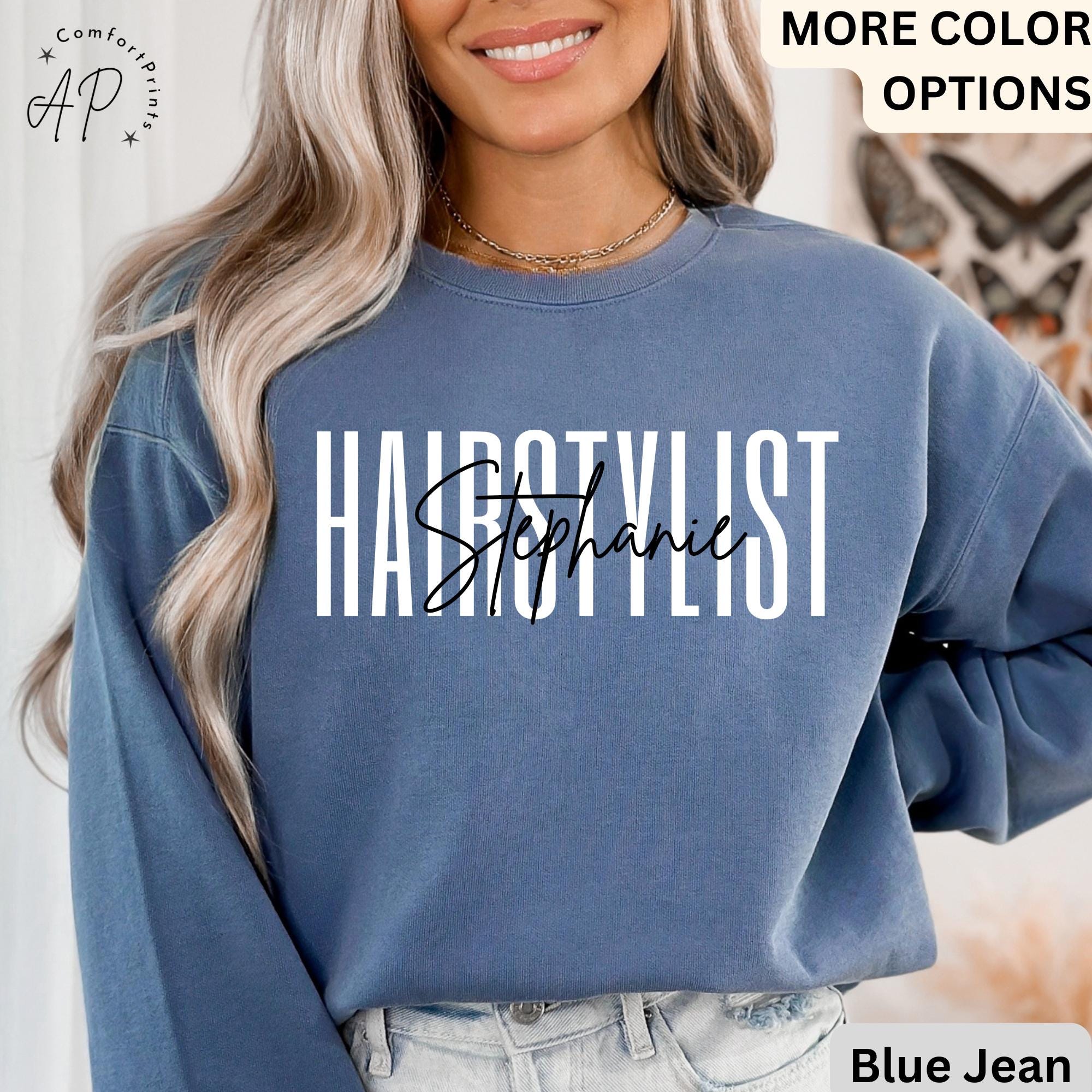 Hair Stylist Comfort Colors® Sweatshirt, Hair Dresser Sweater, Cosmetologist, Gift for Hair Salon Specialist, Cosmetology