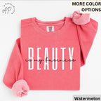 Beauty Is My Business Comfort Colors® Sweatshirt, Makeup Artist Sweater, Licensed Esthetician, Beautician, Hairstylist, Make Up Artist
