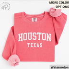 Houston Texas Comfort Colors® Sweater, Houston Texas Sweatshirt, Gift for Houston Texas, City Of Texas