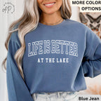 Lake Life Comfort Colors Sweatshirt: Relaxed Fit Lake Lover Gift