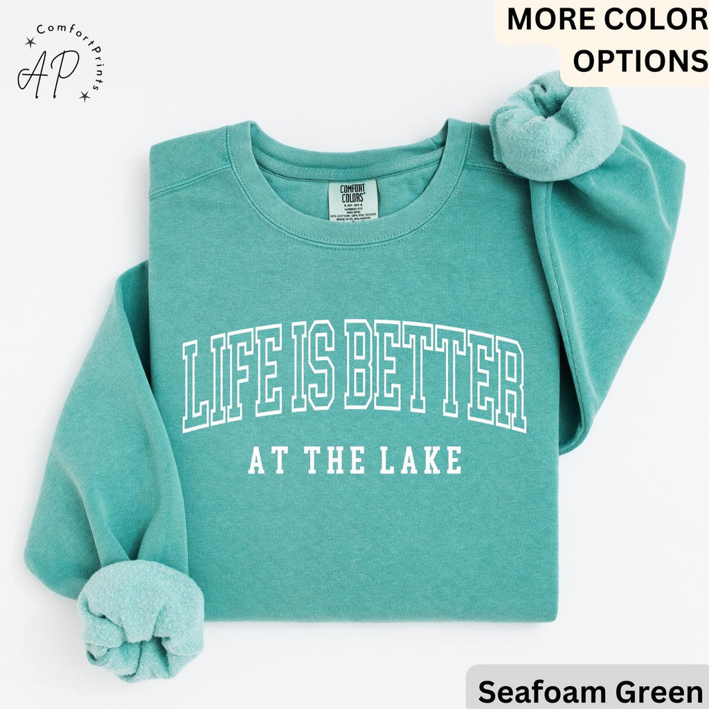 Lake Life Comfort Colors Sweatshirt: Relaxed Fit Lake Lover Gift