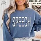 Speech Pathologist Comfort Colors® Sweatshirt, Speech Language Pathologist Sweater, Speech Therapist, Gift for SLP, Speech Language