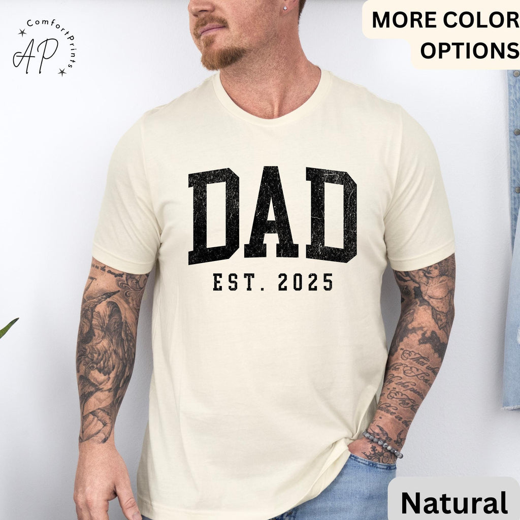 Dad Est T-Shirt, Gifts for Dad Shirt, Promoted To Dad Tee, First Time Father, Dada Shirt