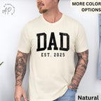 Dad Est T-Shirt, Gifts for Dad Shirt, Promoted To Dad Tee, First Time Father, Dada Shirt