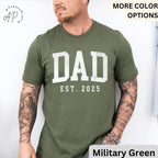 Dad Est T-Shirt, Gifts for Dad Shirt, Promoted To Dad Tee, First Time Father, Dada Shirt