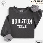 Houston Texas Comfort Colors® Sweater, Houston Texas Sweatshirt, Gift for Houston Texas, City Of Texas
