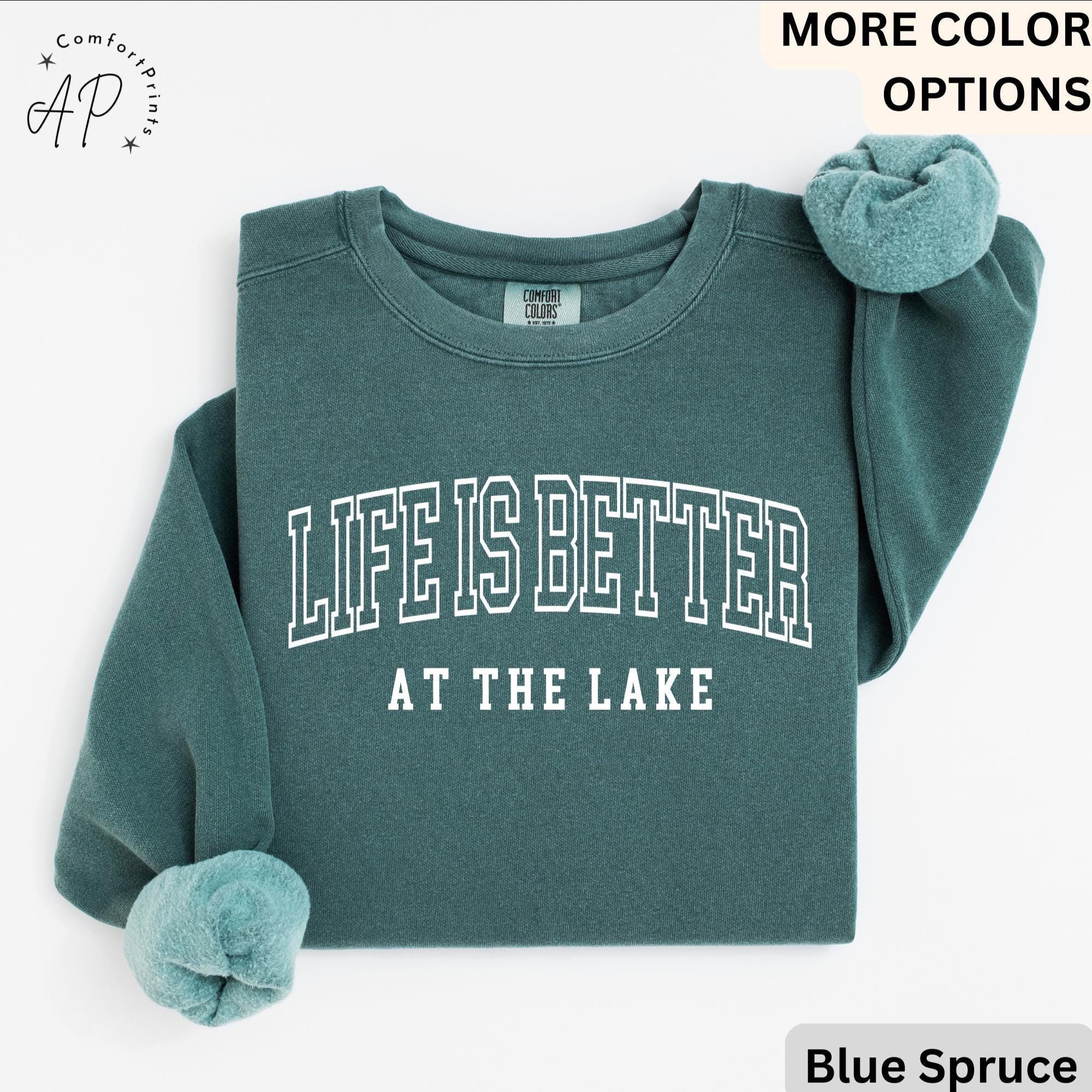 Lake Life Comfort Colors Sweatshirt: Relaxed Fit Lake Lover Gift