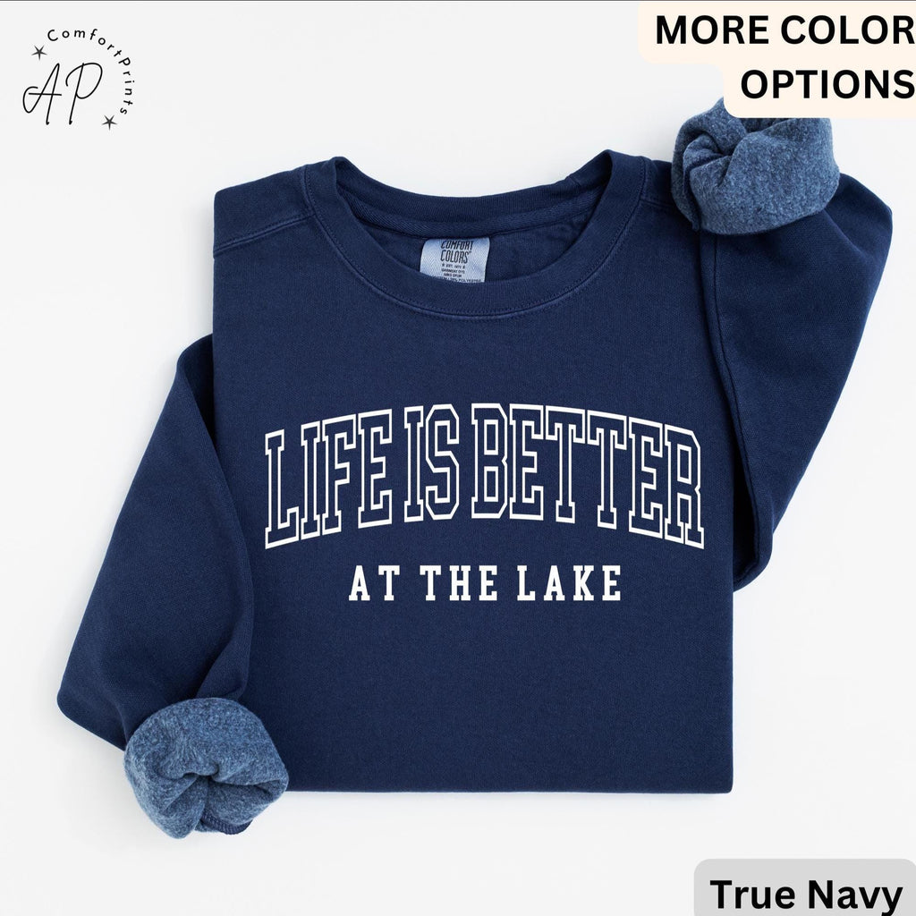 Lake Life Comfort Colors Sweatshirt: Relaxed Fit Lake Lover Gift