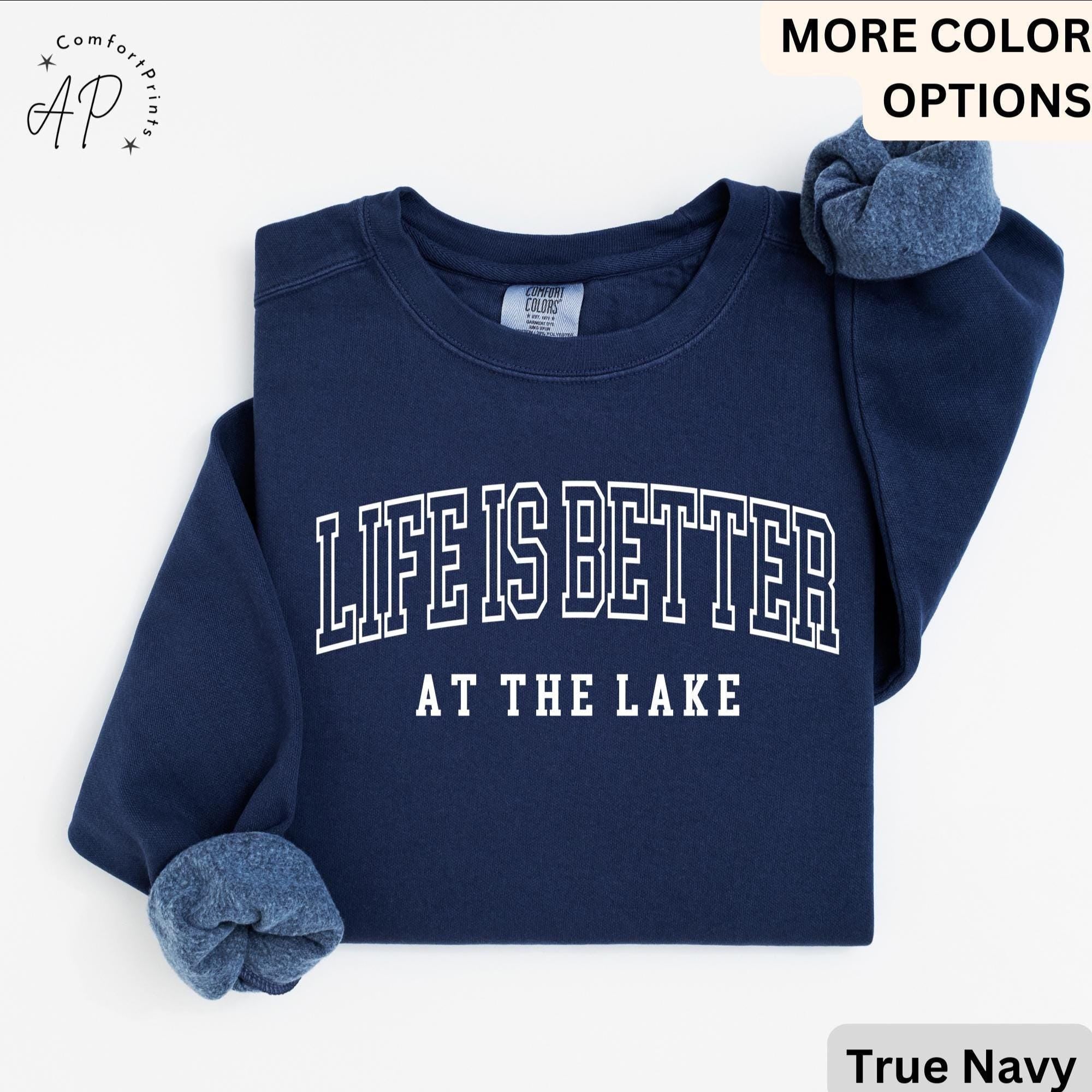 Lake Life Comfort Colors Sweatshirt: Relaxed Fit Lake Lover Gift