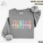 Travel Is My Therapy Comfort Colors® Sweatshirt, Travel Buddies Sweater, Gift for Traveler, Travel Lover