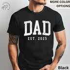 Dad Est T-Shirt, Gifts for Dad Shirt, Promoted To Dad Tee, First Time Father, Dada Shirt