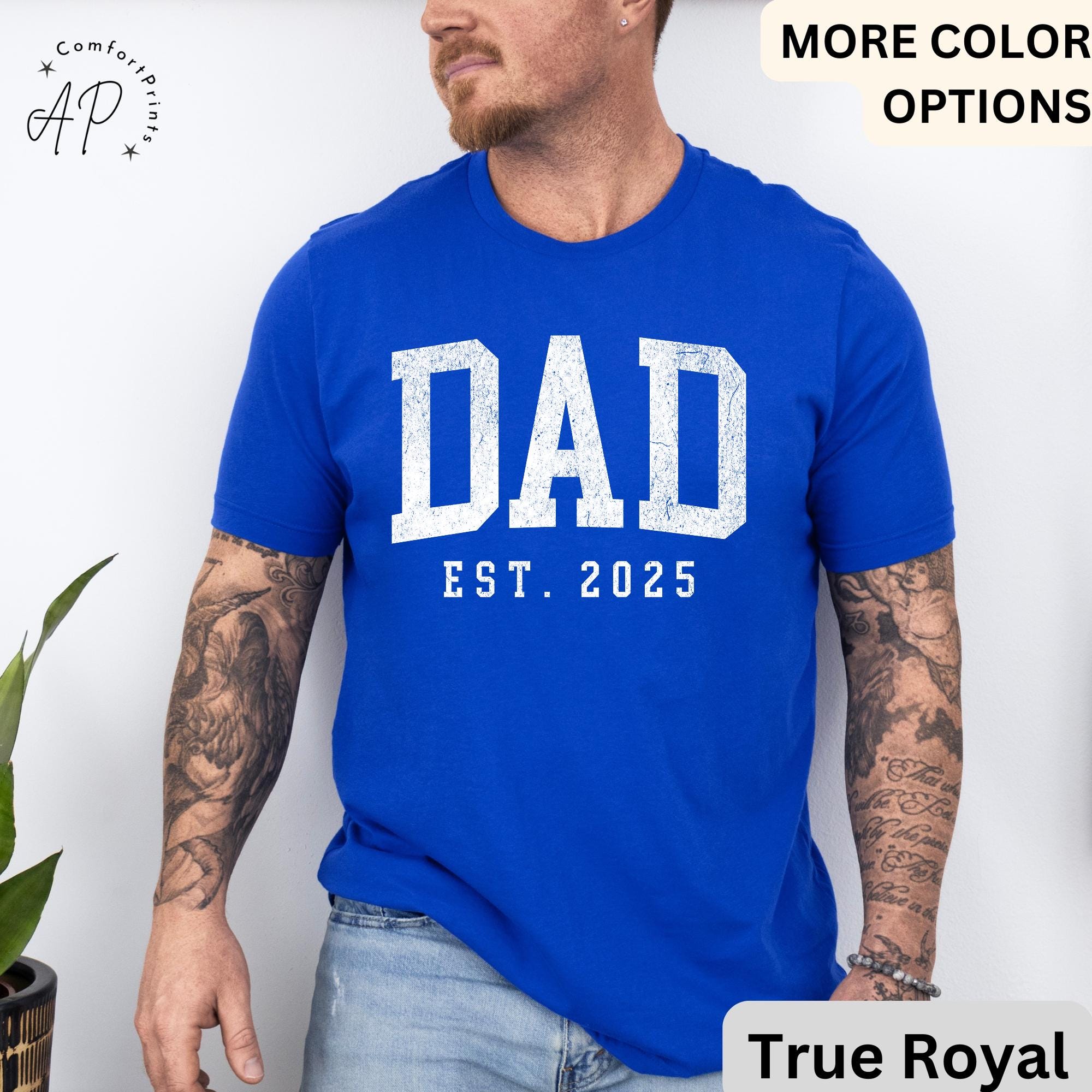 Dad Est T-Shirt, Gifts for Dad Shirt, Promoted To Dad Tee, First Time Father, Dada Shirt