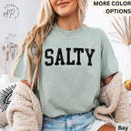 Salty Comfort Colors® Shirt, Trendy Beach T-Shirt, Summer Vacation Tee, Trendy Beach