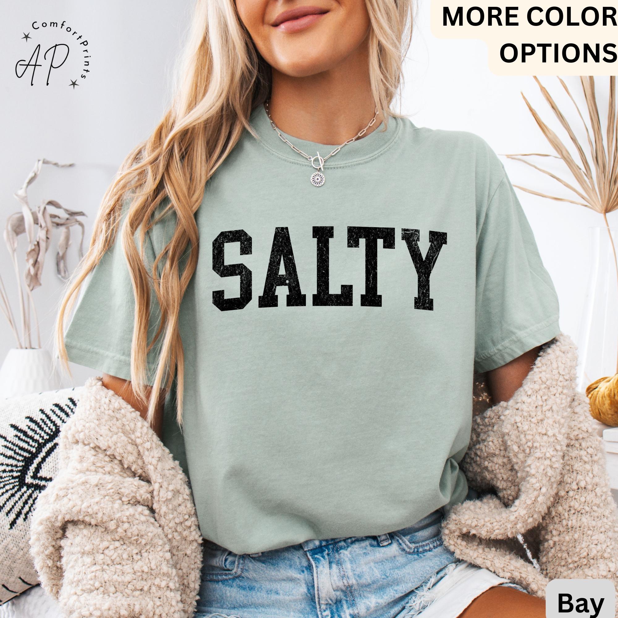 Salty Comfort Colors® Shirt, Trendy Beach T-Shirt, Summer Vacation Tee, Trendy Beach
