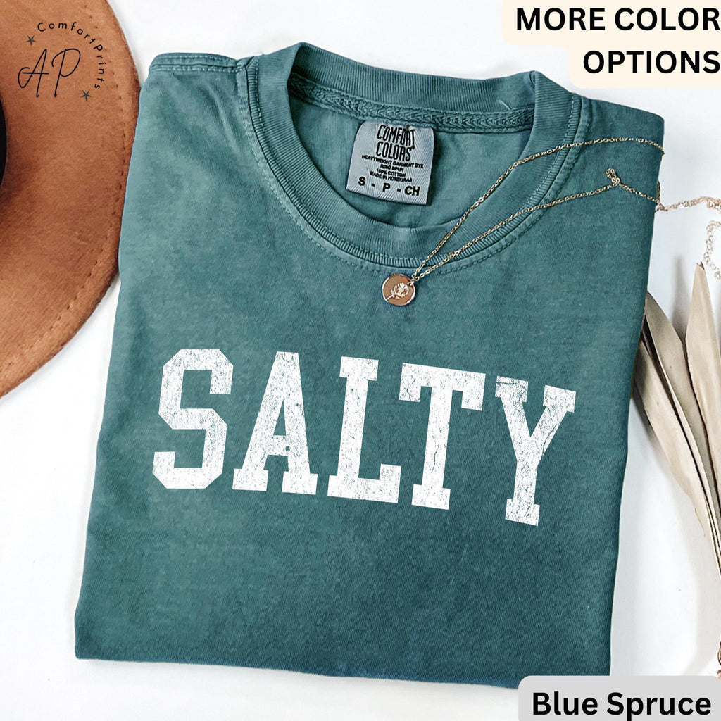 Salty Comfort Colors® Shirt, Trendy Beach T-Shirt, Summer Vacation Tee, Trendy Beach