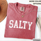 Salty Comfort Colors® Shirt, Trendy Beach T-Shirt, Summer Vacation Tee, Trendy Beach
