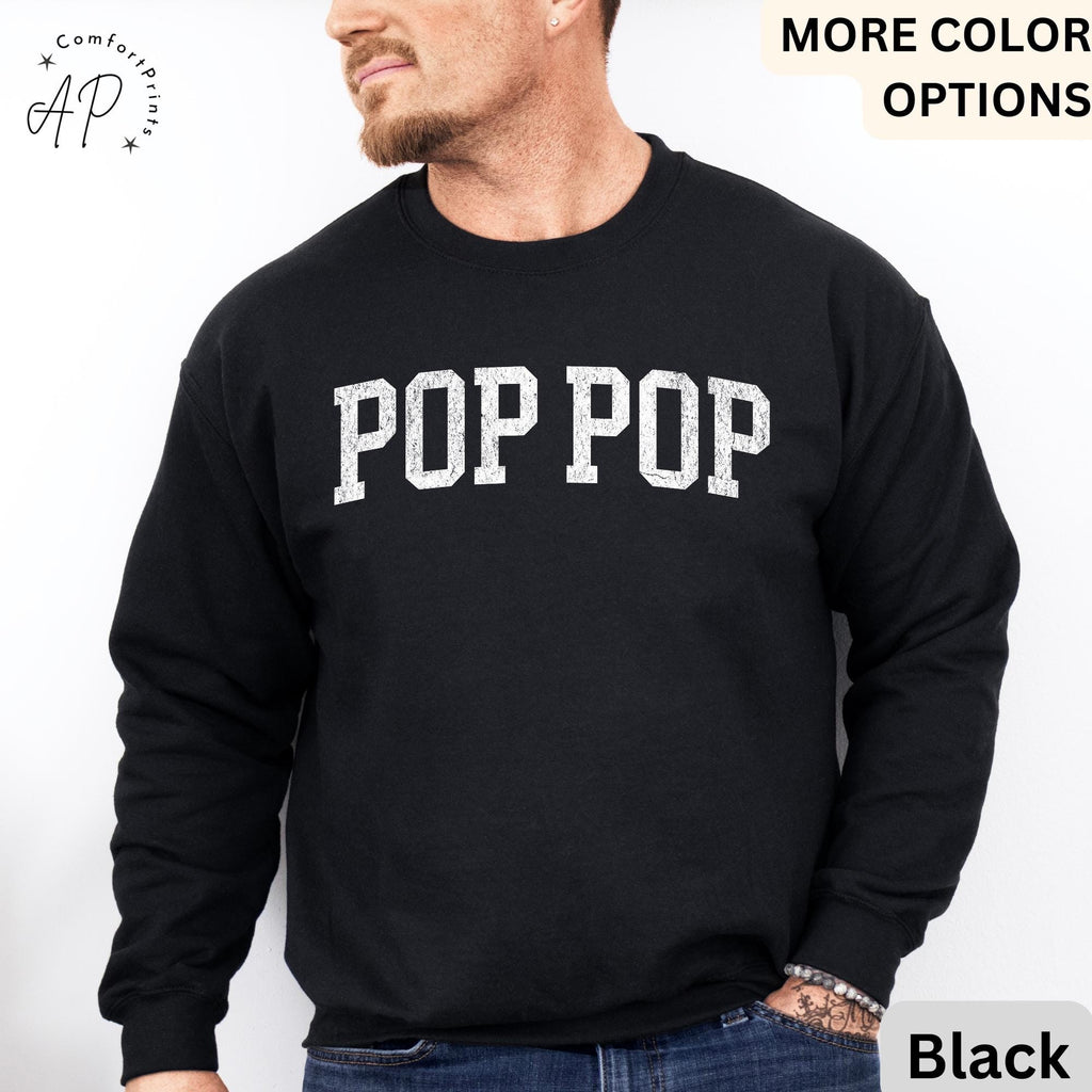 Pop Pop Sweatshirt, Promoted to Grandpa Sweater, Gift For Father's Day Hoodie, New Grandpa Baby Announcement