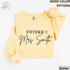 Future Mrs. Comfort Colors Sweatshirt, Bride Sweater, Personalized Engagement, Gift for Her