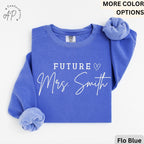 Future Mrs. Comfort Colors Sweatshirt, Bride Sweater, Personalized Engagement, Gift for Her