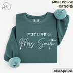 Future Mrs. Comfort Colors Sweatshirt, Bride Sweater, Personalized Engagement, Gift for Her
