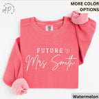 Future Mrs. Comfort Colors Sweatshirt, Bride Sweater, Personalized Engagement, Gift for Her