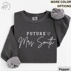 Future Mrs. Comfort Colors Sweatshirt, Bride Sweater, Personalized Engagement, Gift for Her