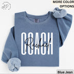 Personalized Coach Comfort Colors Sweatshirt: Custom Cheerleading Gift