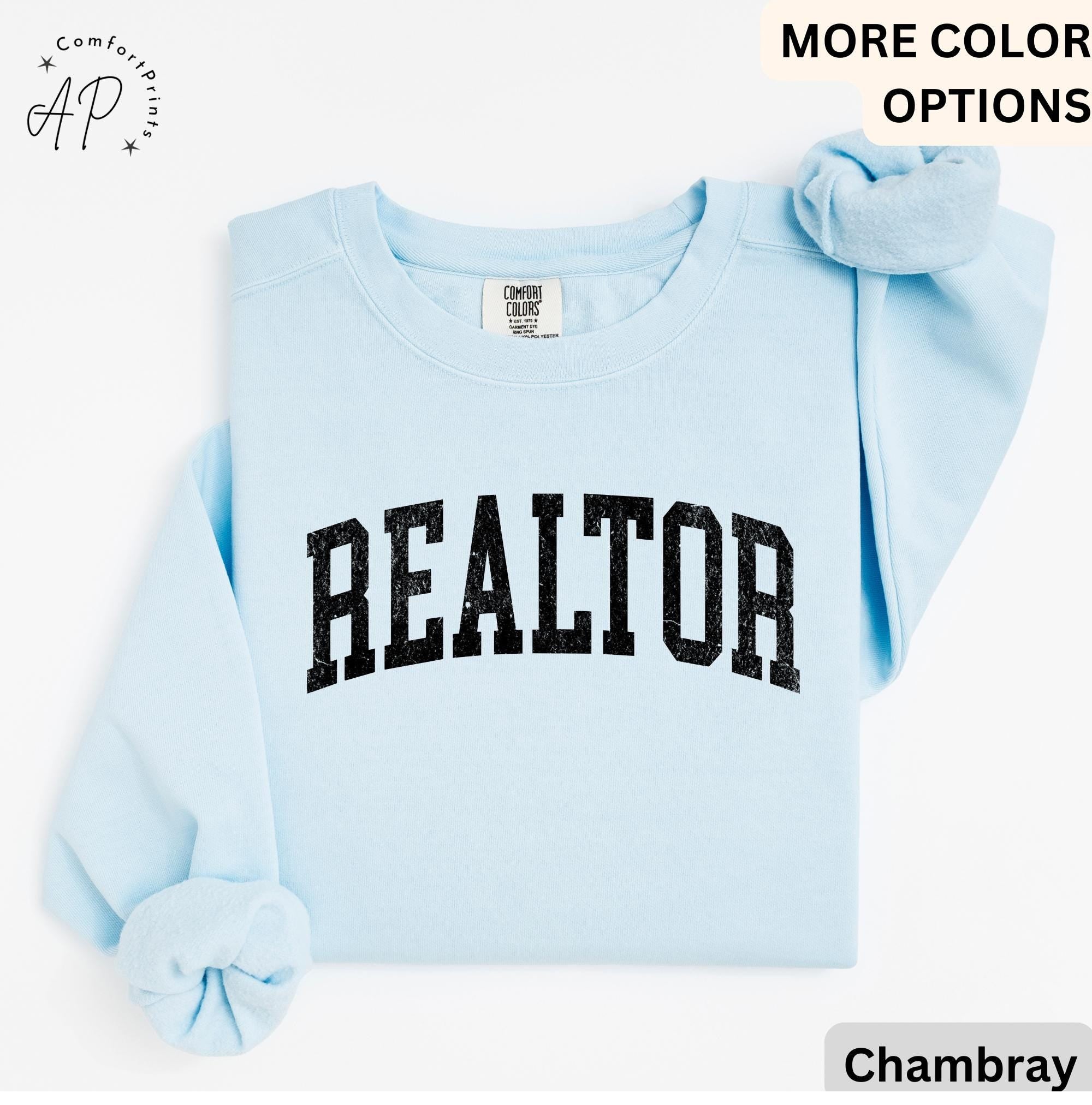 Realtor Comfort Colors® Sweater, Real Estate Agent Sweatshirt, Real Estate Marketing, Gift for Realtor