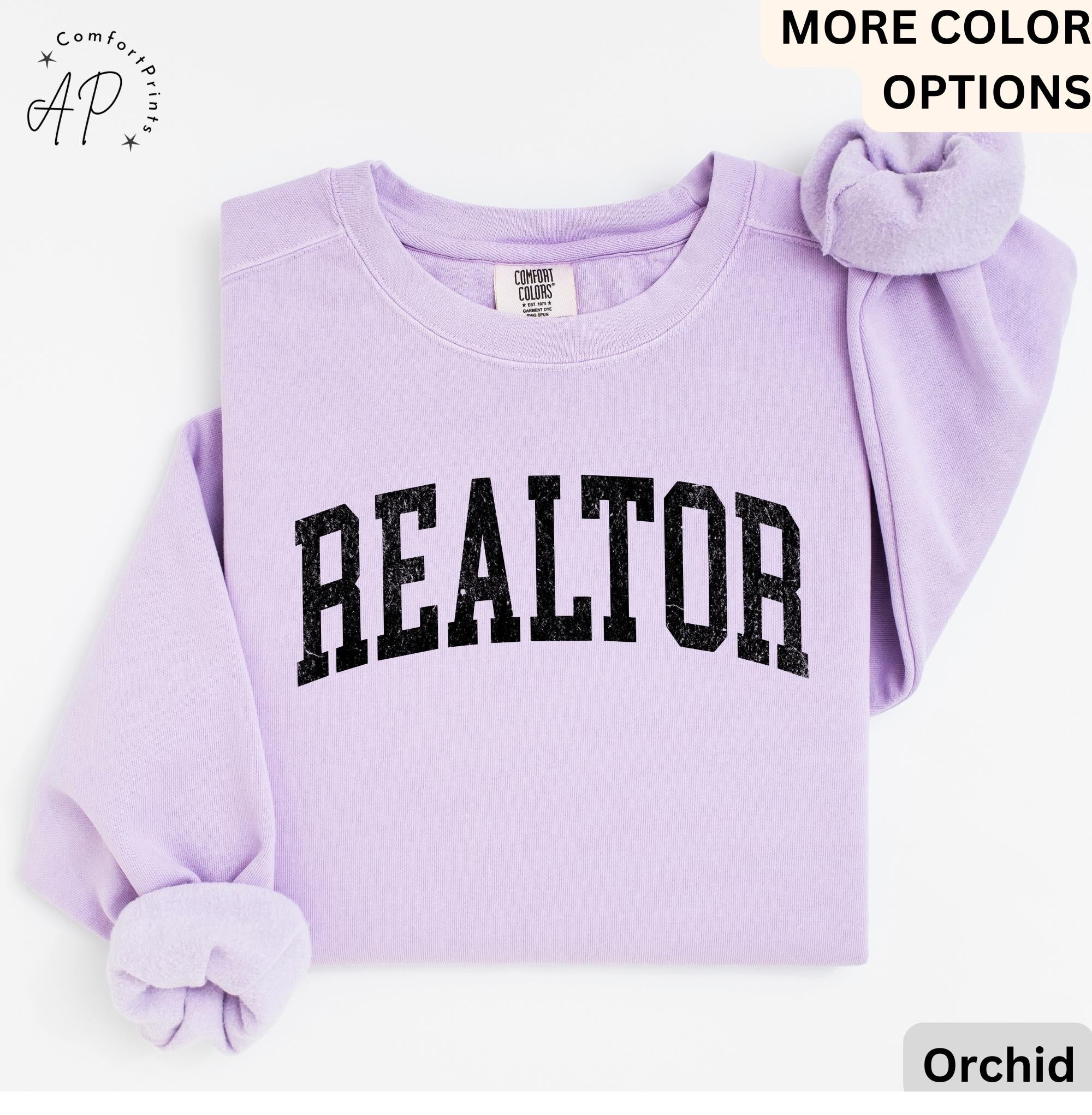 Realtor Comfort Colors® Sweater, Real Estate Agent Sweatshirt, Real Estate Marketing, Gift for Realtor