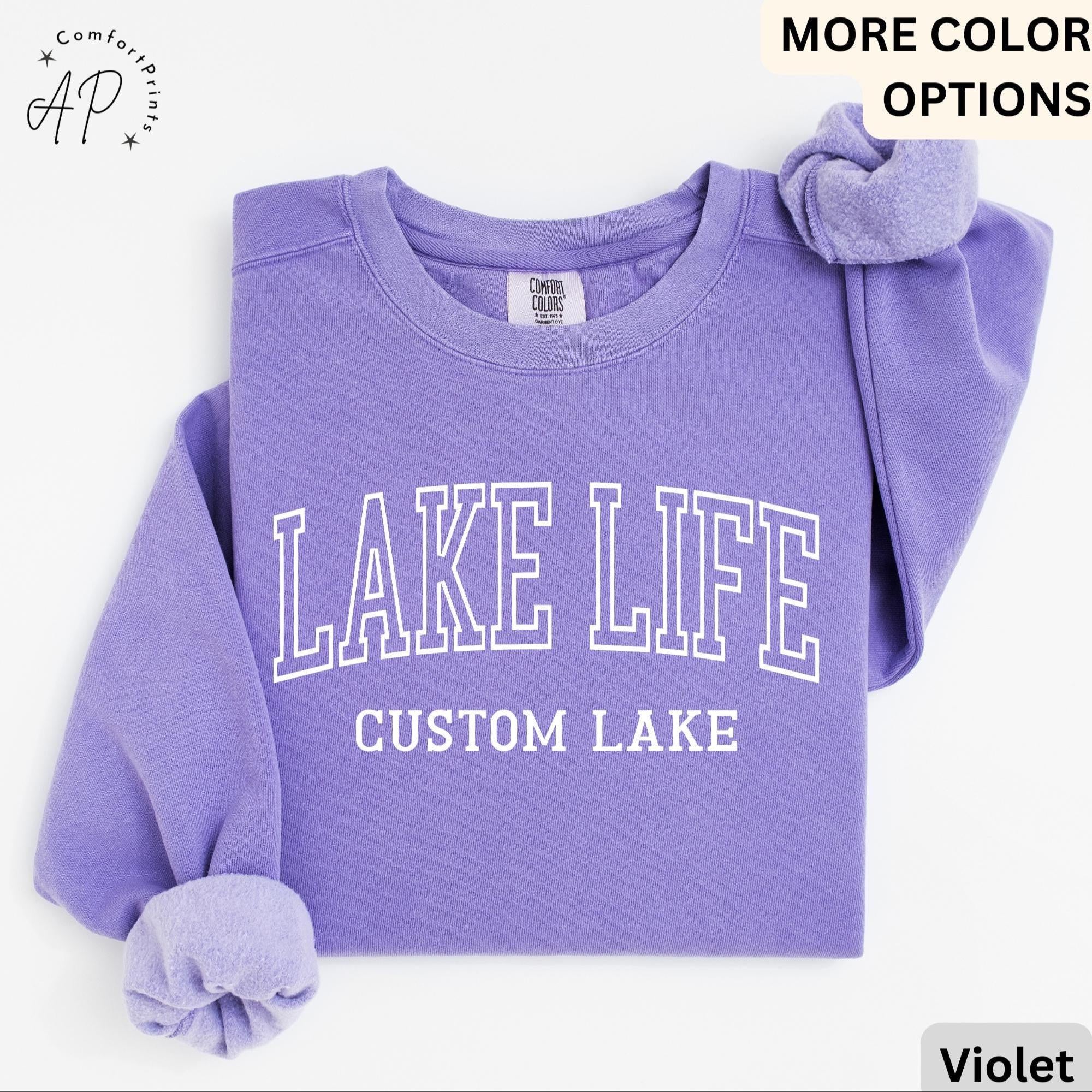 Personalized Lake Life Sweatshirt, Custom Lake House Sweater, Lake Vacation Shirt, Gift for Beach Lover