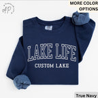 Personalized Lake Life Sweatshirt, Custom Lake House Sweater, Lake Vacation Shirt, Gift for Beach Lover