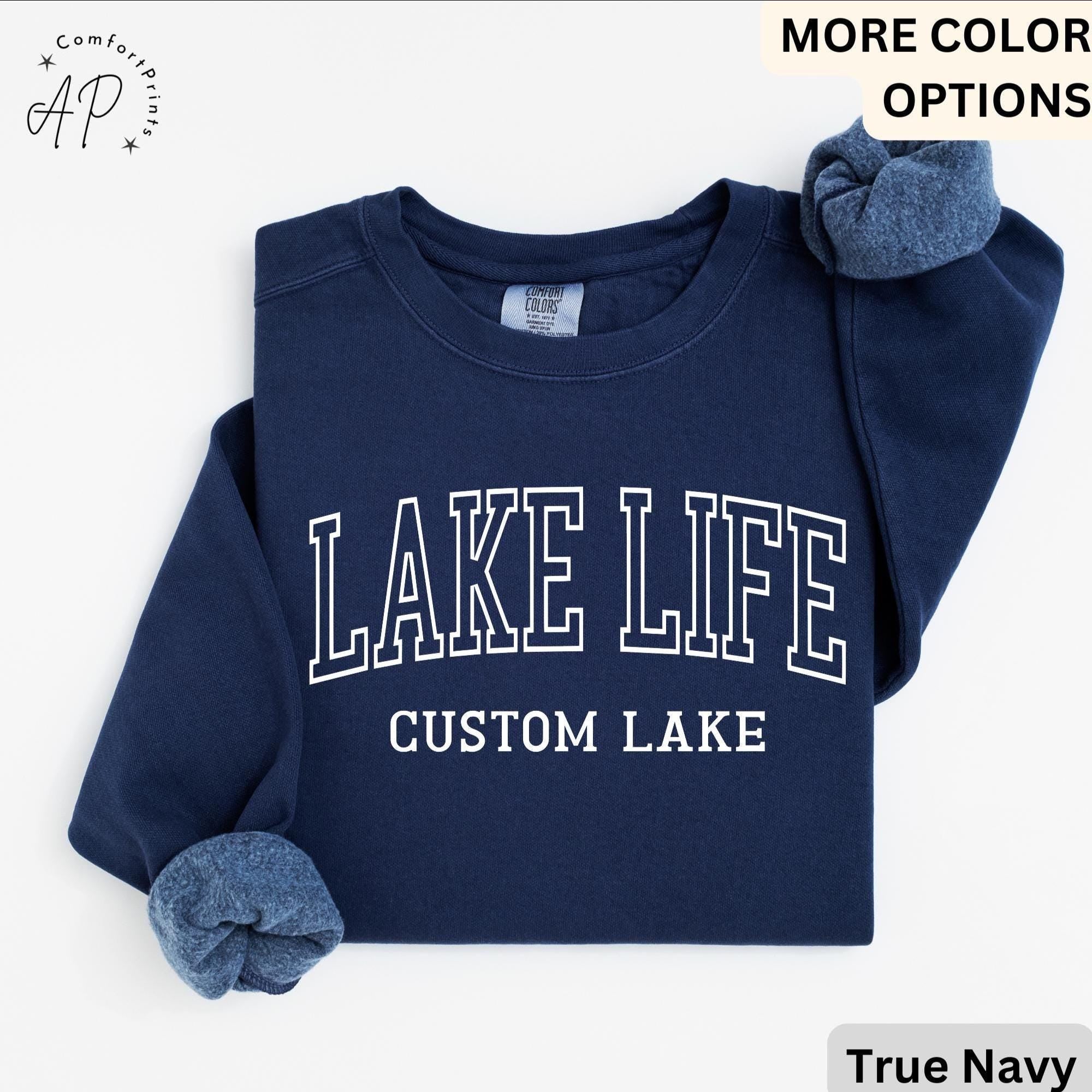 Personalized Lake Life Sweatshirt, Custom Lake House Sweater, Lake Vacation Shirt, Gift for Beach Lover