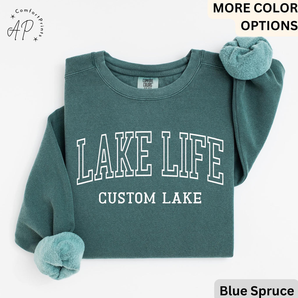 Personalized Lake Life Sweatshirt, Custom Lake House Sweater, Lake Vacation Shirt, Gift for Beach Lover