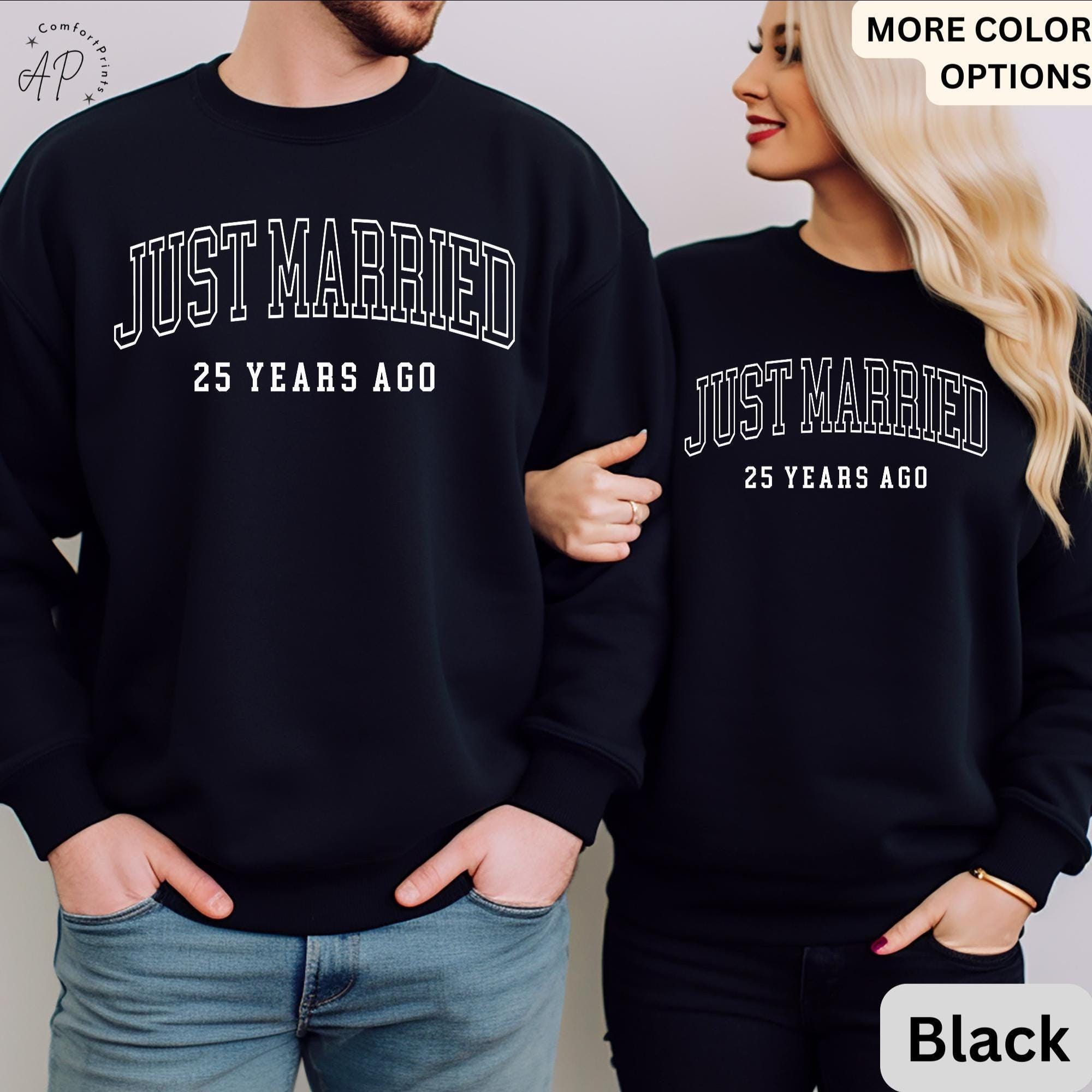 25th Anniversary Sweatshirt, Wedding Anniversary Sweater