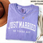 Personalized Anniversary Comfort Colors Shirt: Custom Wedding Date T-Shirt