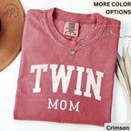 Twin Mom Comfort Colors T-Shirt, Twin Mama Tee