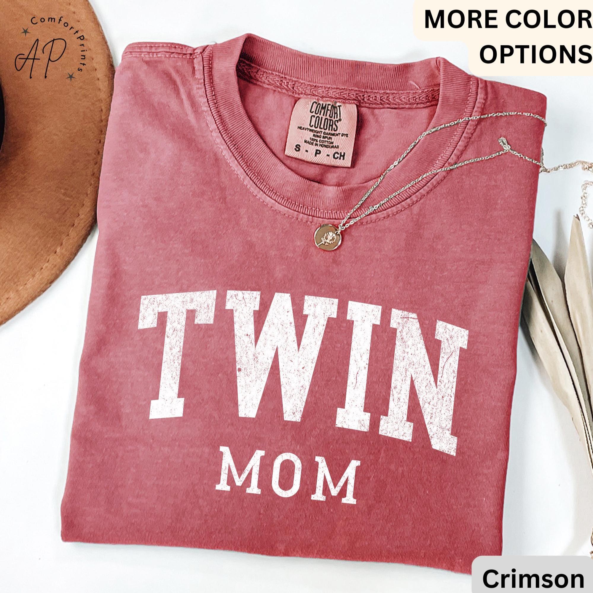 Twin Mom Comfort Colors T-Shirt, Twin Mama Tee