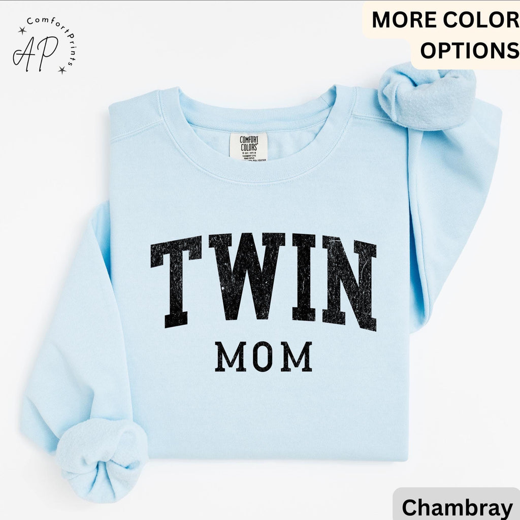 Twin Mom Comfort Colors Sweatshirt, Mama of Twins Gift