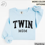Twin Mom Comfort Colors Sweatshirt, Mama of Twins Gift