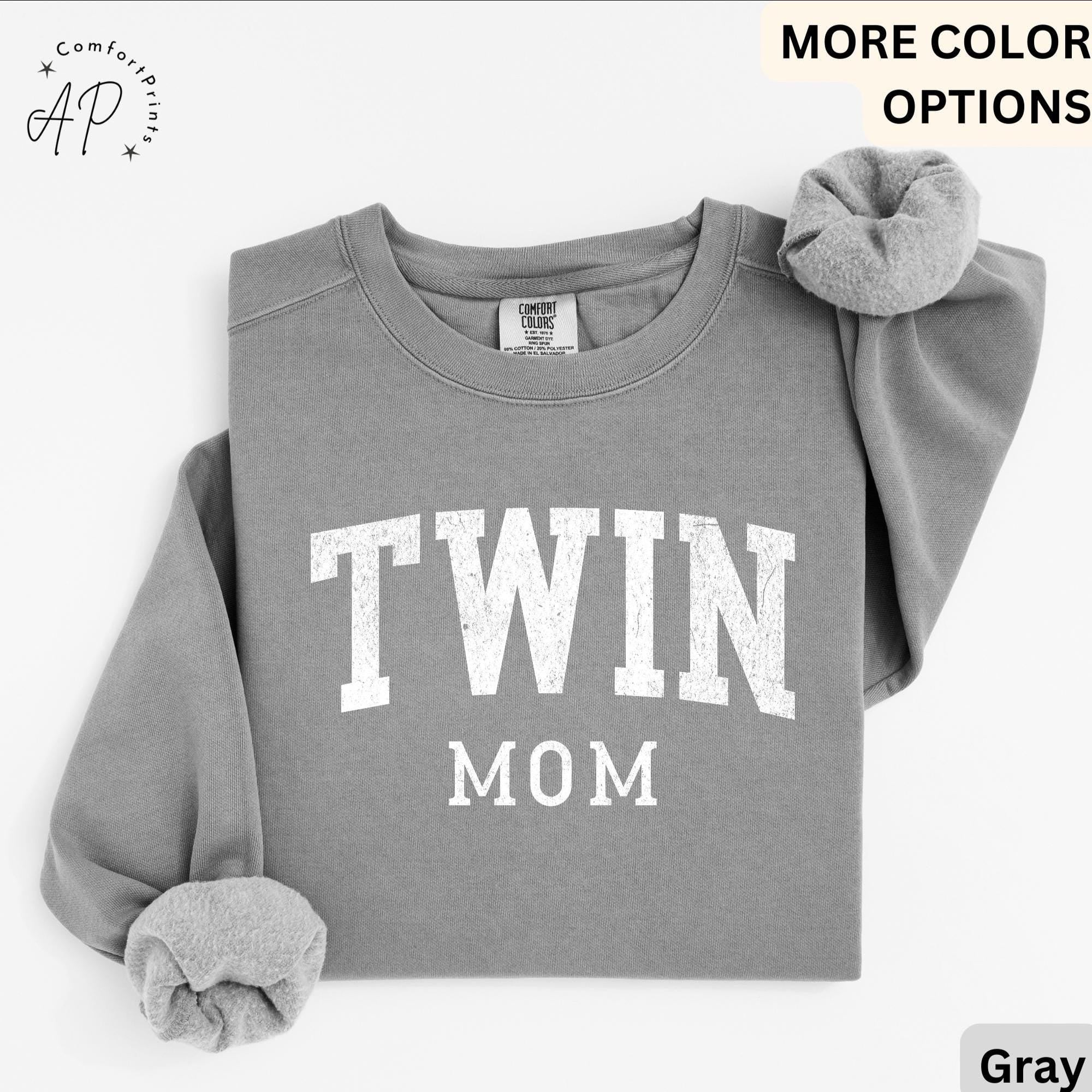 Twin Mom Comfort Colors Sweatshirt, Mama of Twins Gift