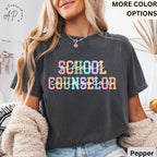 School Counselor Comfort Colors Shirt: Mental Health Tee, Guidance Counselor Gift
