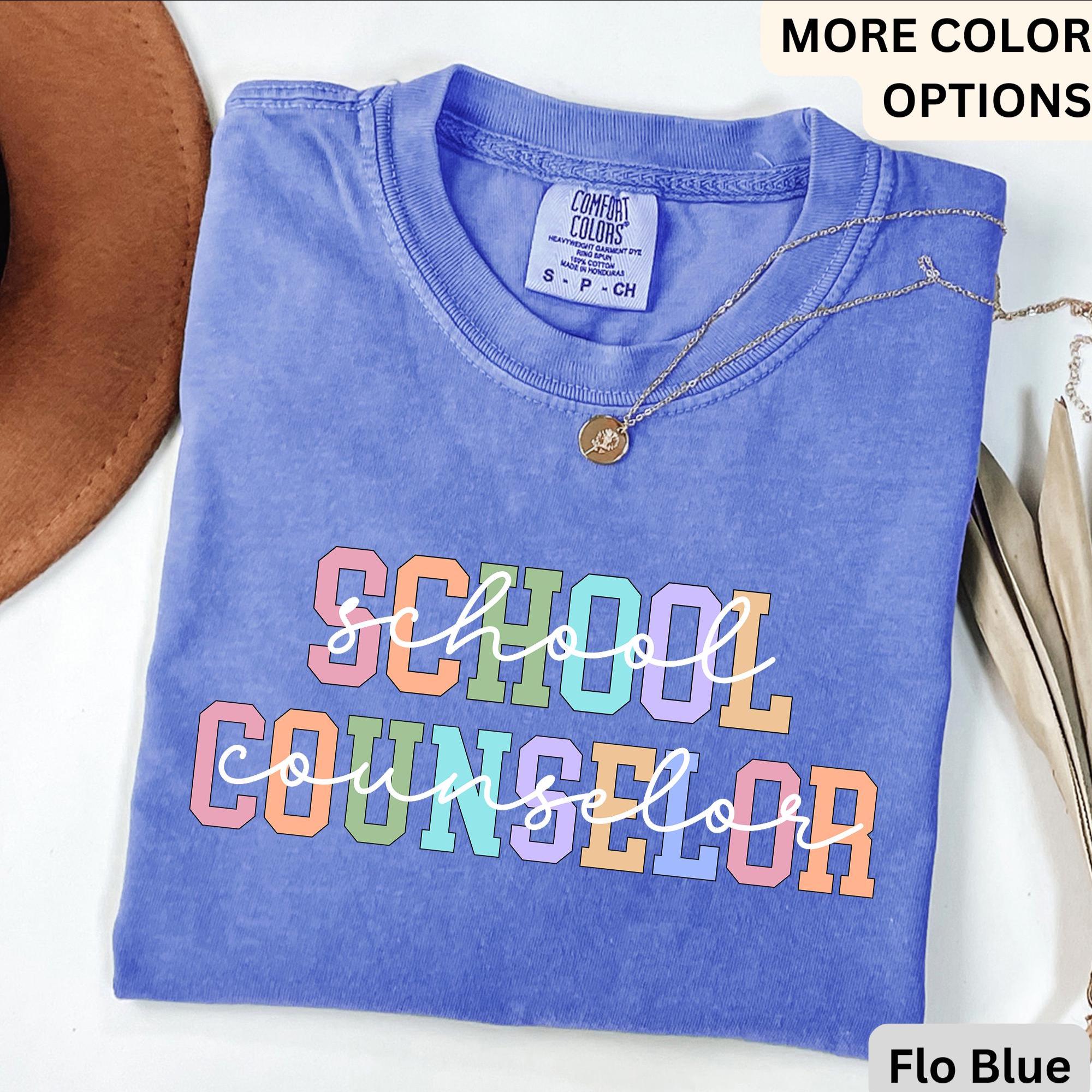School Counselor Comfort Colors Shirt: Mental Health Tee, Guidance Counselor Gift