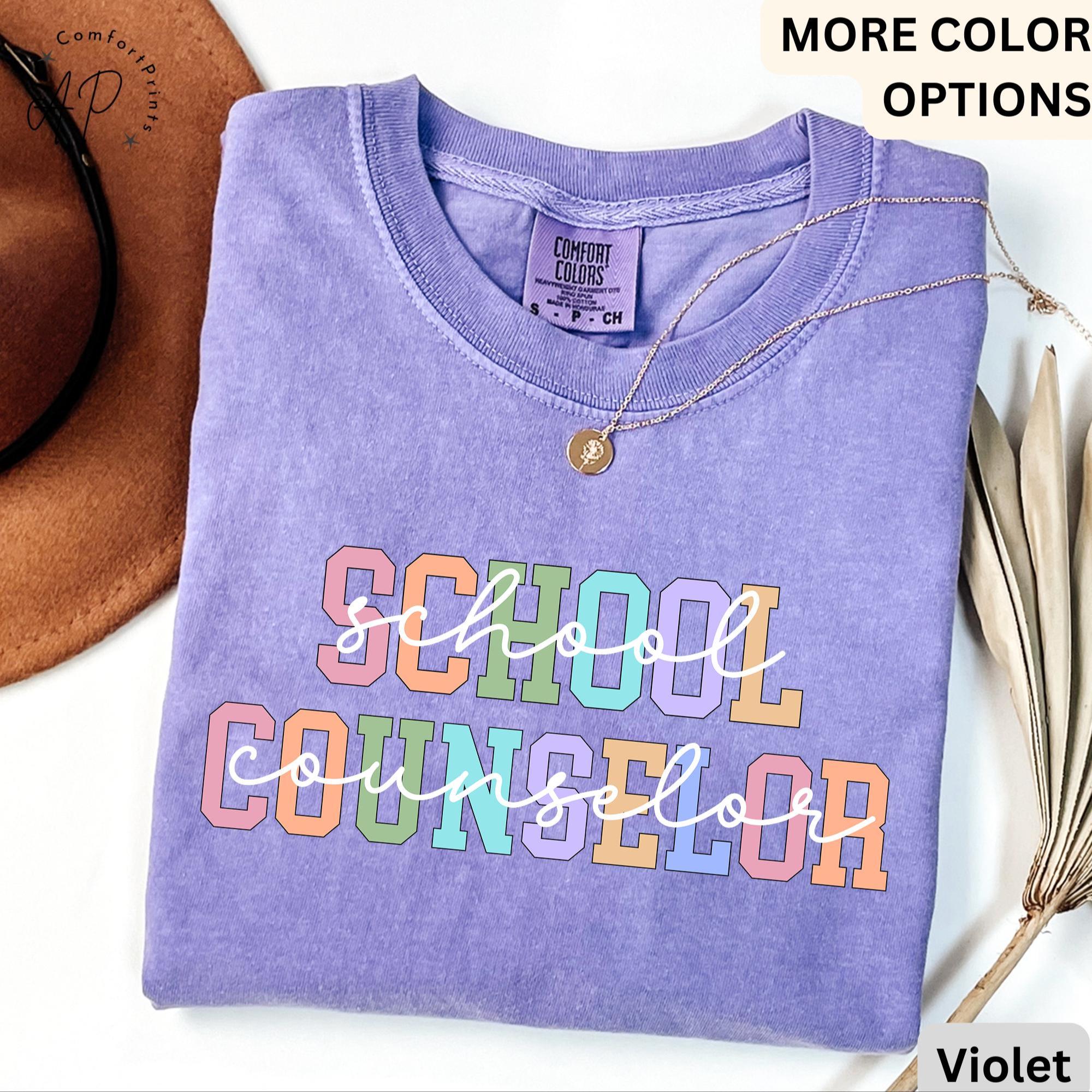 School Counselor Comfort Colors Shirt: Mental Health Tee, Guidance Counselor Gift